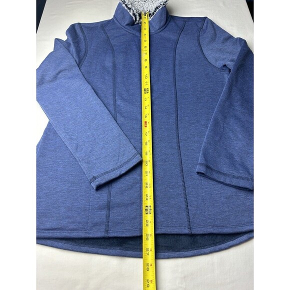 Cuddl Duds Jacket Small Full Zip Soft Blue Women’s Long Pockets LRC7-2 - Picture 4 of 9